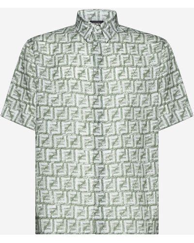 green fendi shirt|Fendi shirt for men.